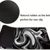 Large Gaming Mouse Pad - Black and White Mouse Pad with Stitched Edges, Extended XL Mousepad with Anti-Slip Rubber Base, Ink Liquid Wave Desk Mat for Keyboard and Mouse(31.5x15.8 inch) - Image 3