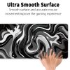Large Gaming Mouse Pad - Black and White Mouse Pad with Stitched Edges, Extended XL Mousepad with Anti-Slip Rubber Base, Ink Liquid Wave Desk Mat for Keyboard and Mouse(31.5x15.8 inch) - Image 4